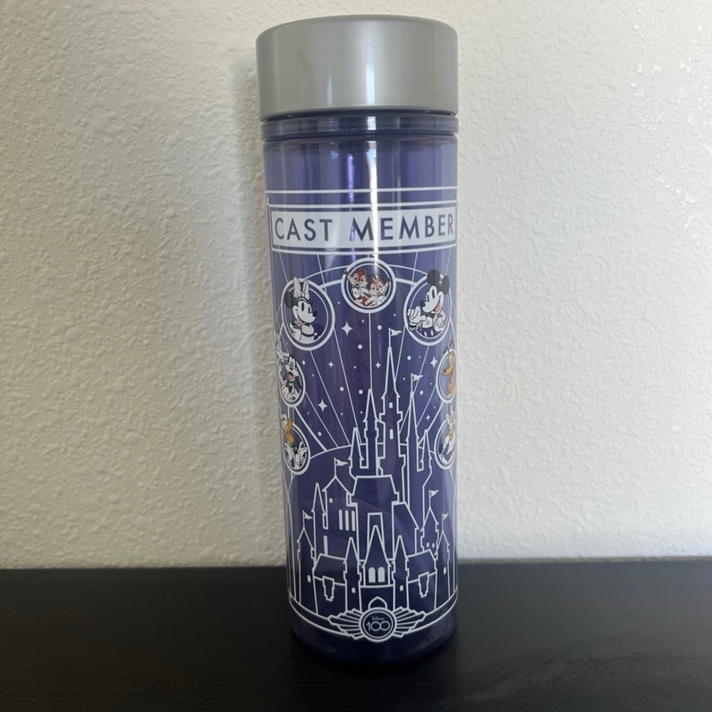 Disney Cast Member Water Bottle with Castle Design